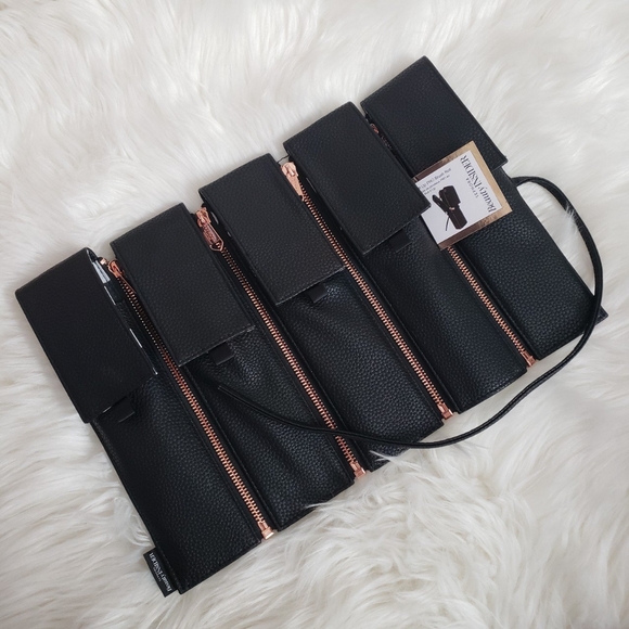 ❤️NEW Sephora Roll It Up PRO Black Travel Cosmetic Makeup Brush Travel Case - Picture 3 of 6